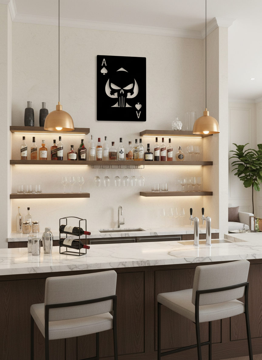 Ace Punisher 1038 Home Bar Display