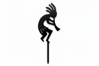 Black Kokopelli 265 with stake
