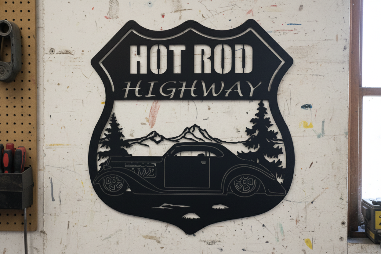 Black Roadster 0883 Close-up in Workshop