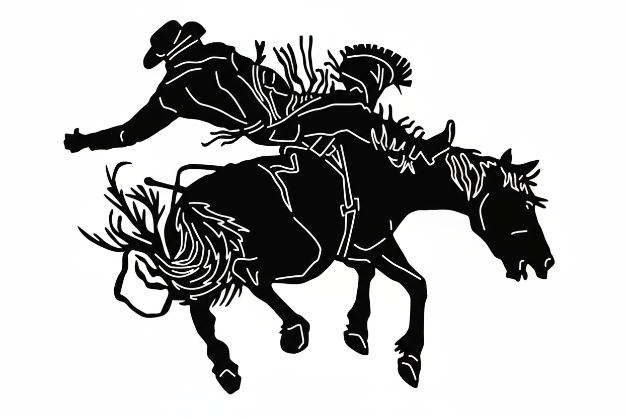 Black rodeo with details