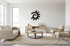 Black Southwestern Sun Art 2792 in Living Room