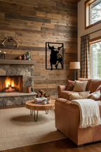 Bull 1022 in rustic living room