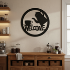 Coffee Welcome 1059 on kitchen wall - larger