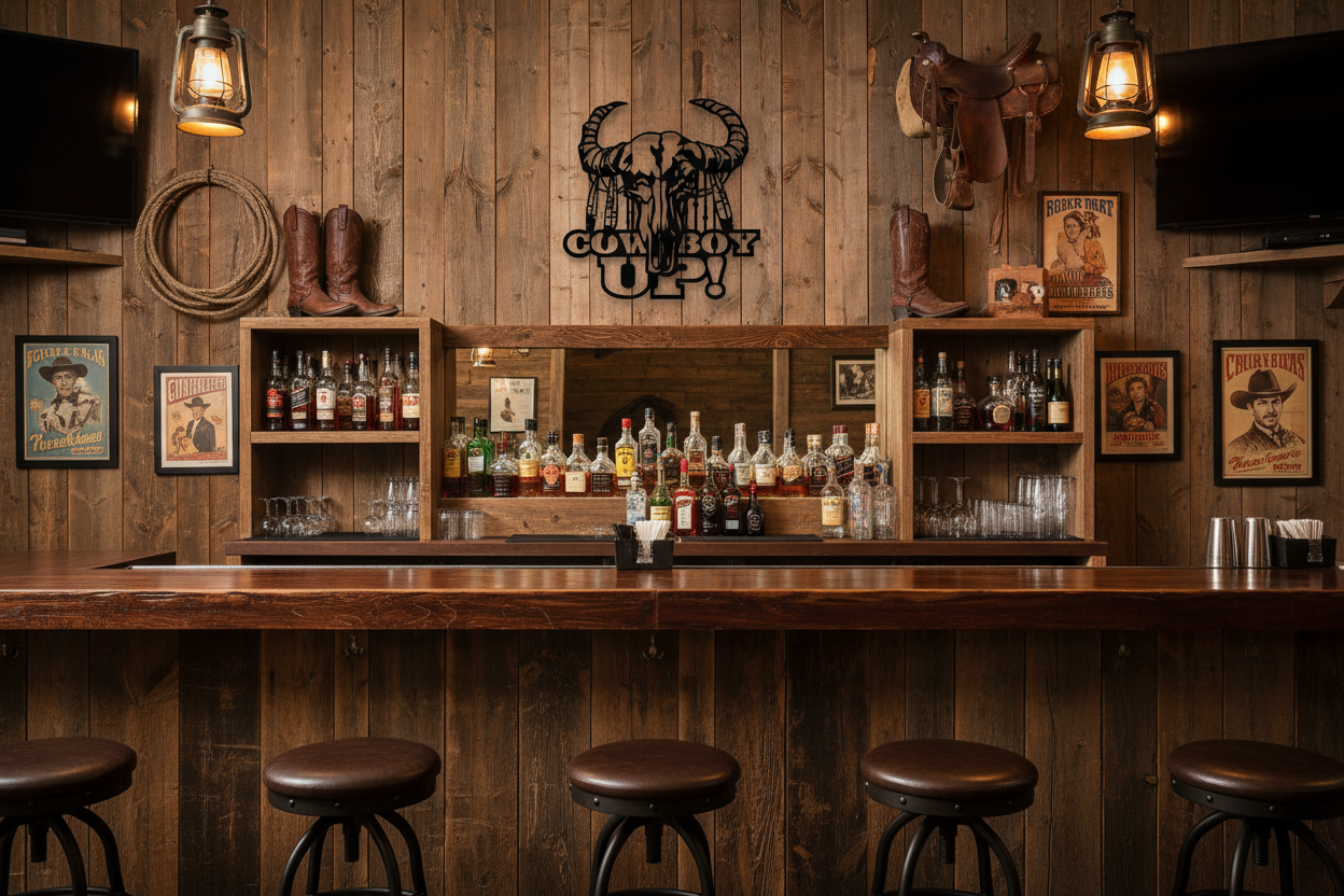 Cowboy Up 7209 in Western bar - front view