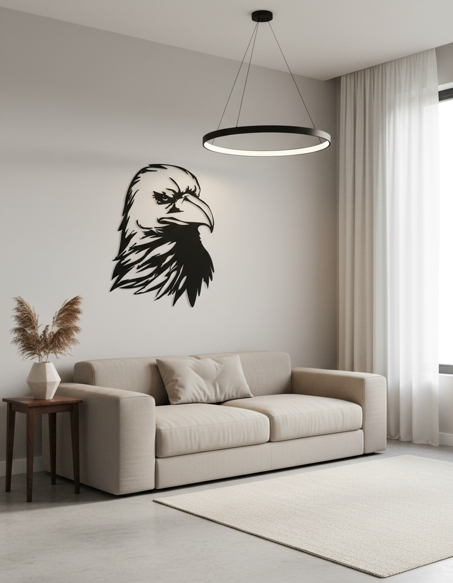 Eagle 1034 on modern wall - alternate