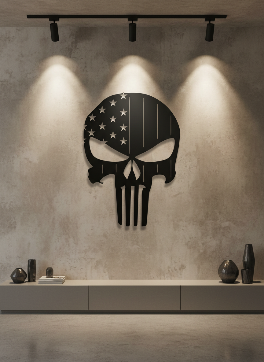 Flag Punisher 1039 on wall