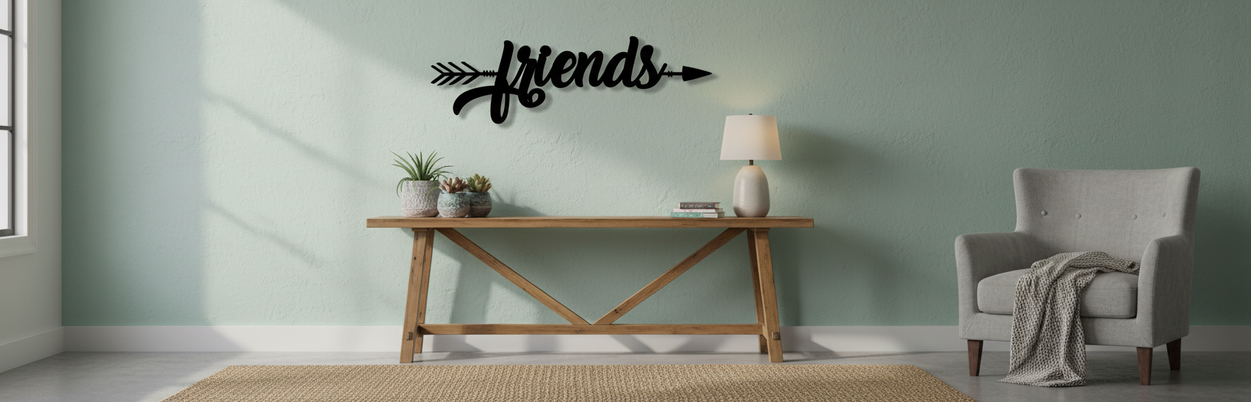 Friends Arrow 1051 on wall - variation 2