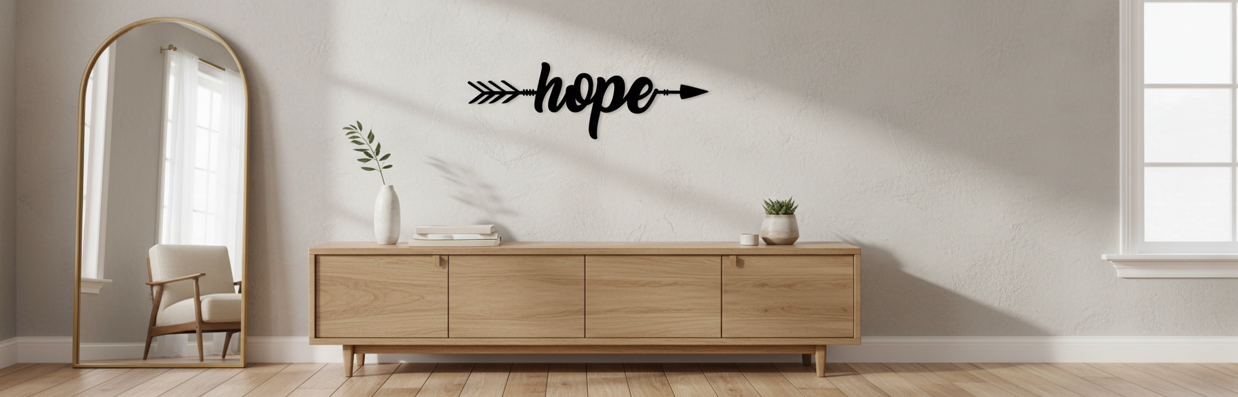 Hope Arrow 1052 on wall