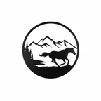 Horse 1035 on white background