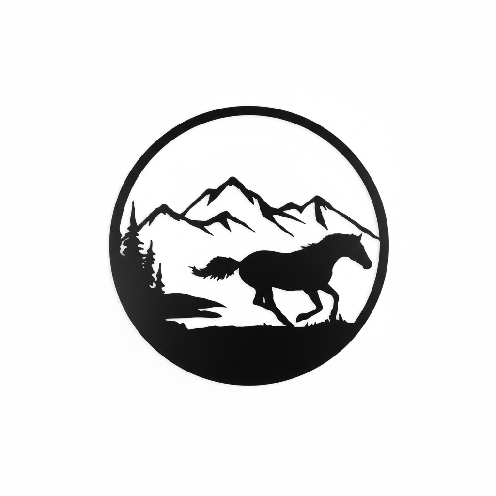 Horse 1035 on white background