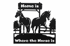 Horse 7386 in black