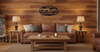 Horses 1011 in rustic living room