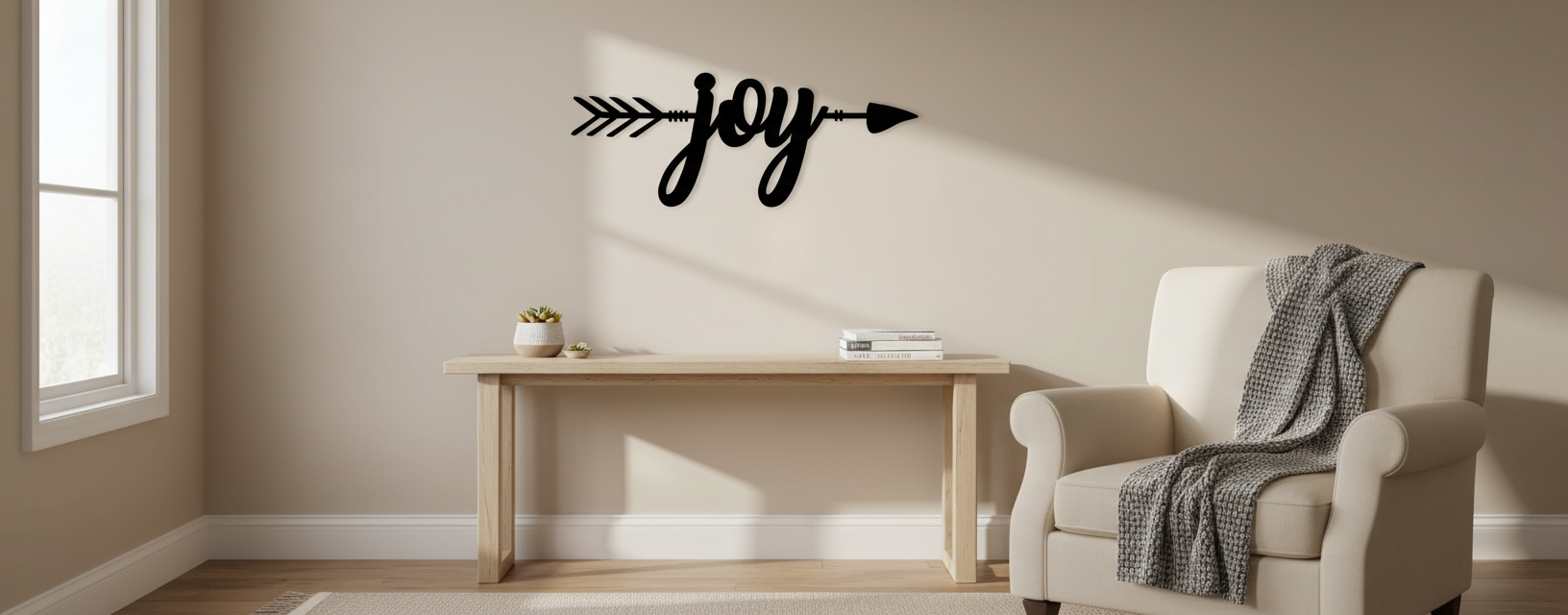 Joy Arrow 1046 on wall - smaller scale