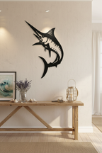 Marlin sign on wall