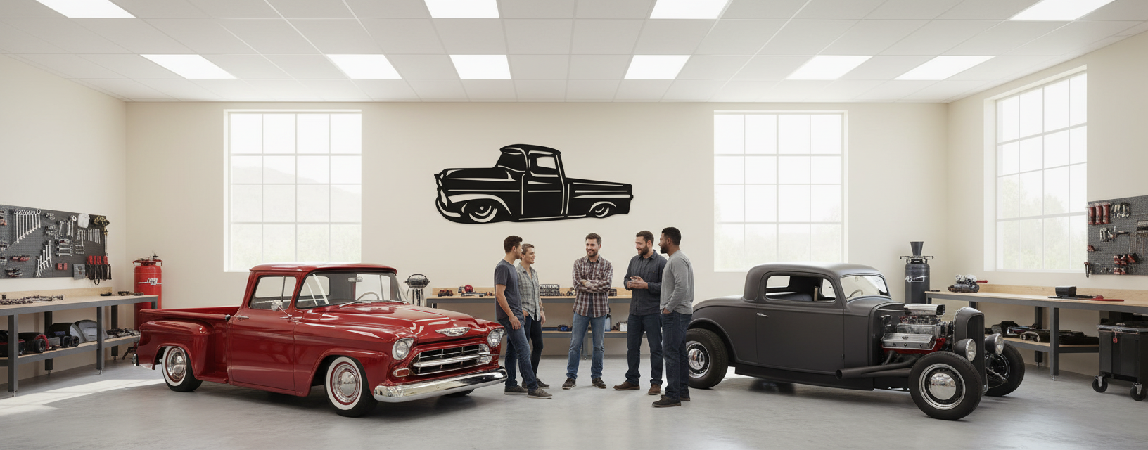 Pickup 1030 bright garage scene