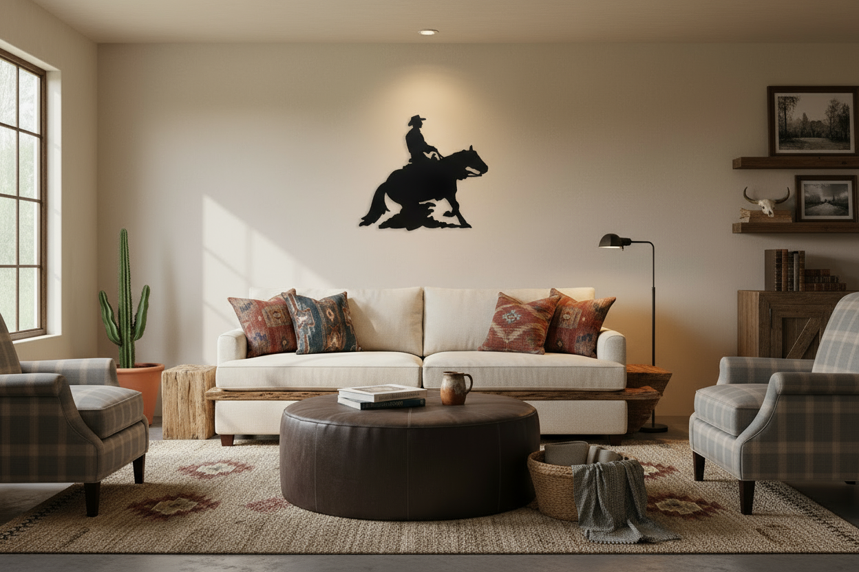 Smaller Cowboy 2735 on living area wall