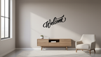 Welcome 1061 on wall - smaller scale